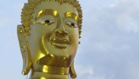 Golden Statue lighting in Thailand